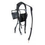 Leather blind bridle