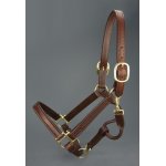 Brown Show Halter with Adj. Chin & Snap