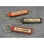 Small Stitched Leather Keytag