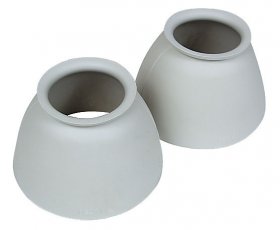 Smooth White Rubber Bell Boot