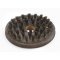 English quality leather bit guard with brush burrs