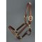 Brown Show Halter with Adj. Chin & Snap
